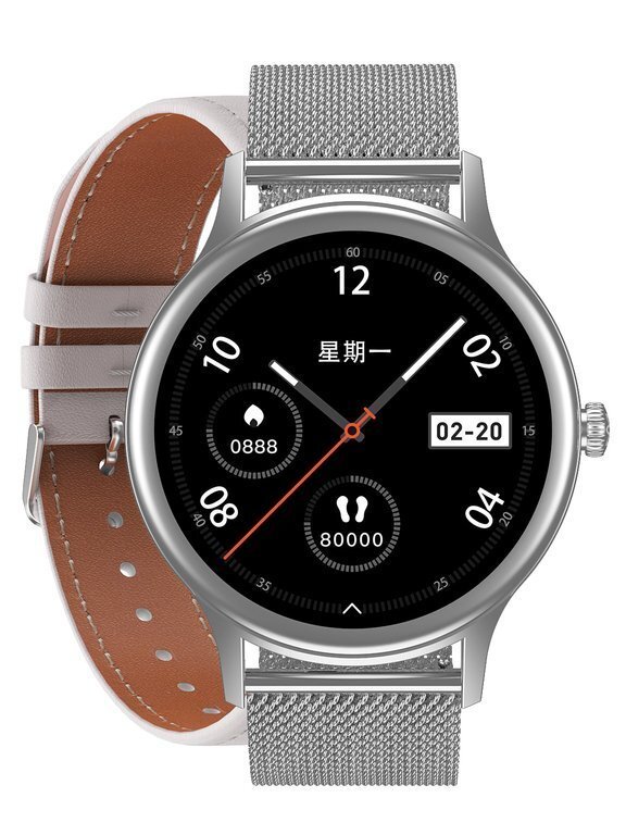 E-shop Dámske smartwatch I PACIFIC 18-4 - Remienok : silver / white (sy015d)