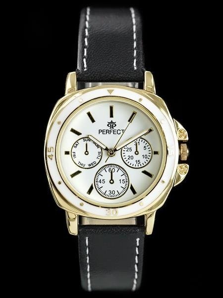Dámske hodinky  PERFECT E602 - black/white (zp744c)