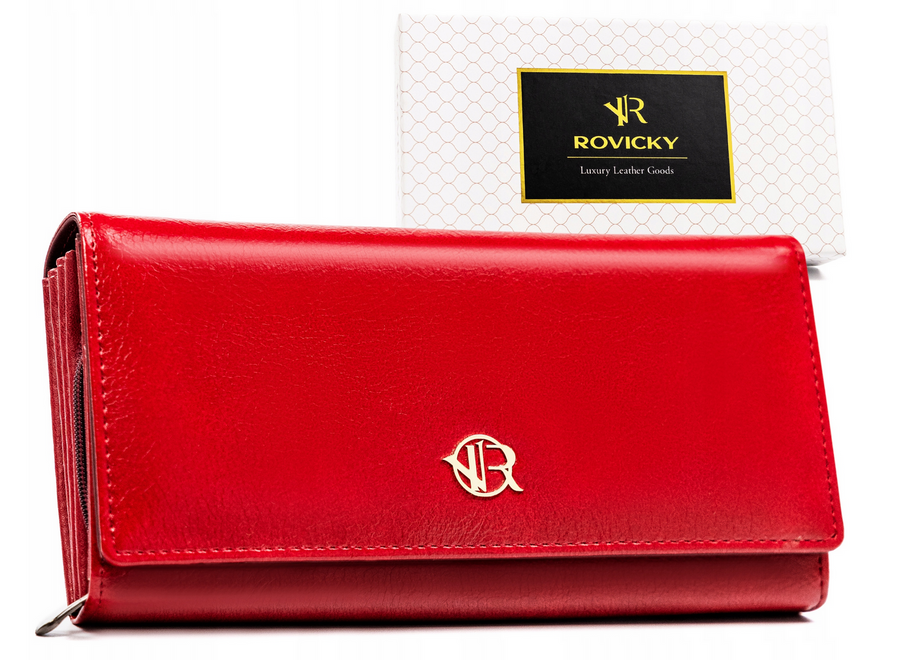 Dámska peňaženka koža + PU RPX-20A-ML RED