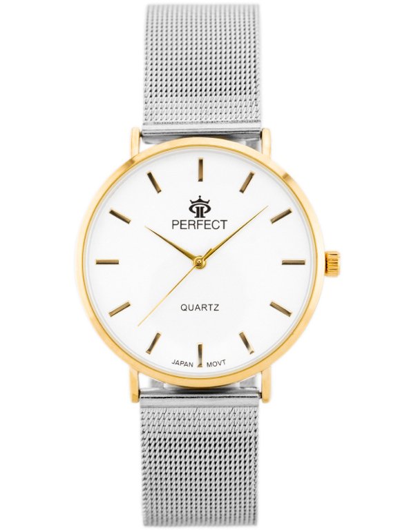 E-shop Dámske hodinky PERFECT B7304 antialergické (zp852b) silver/gold