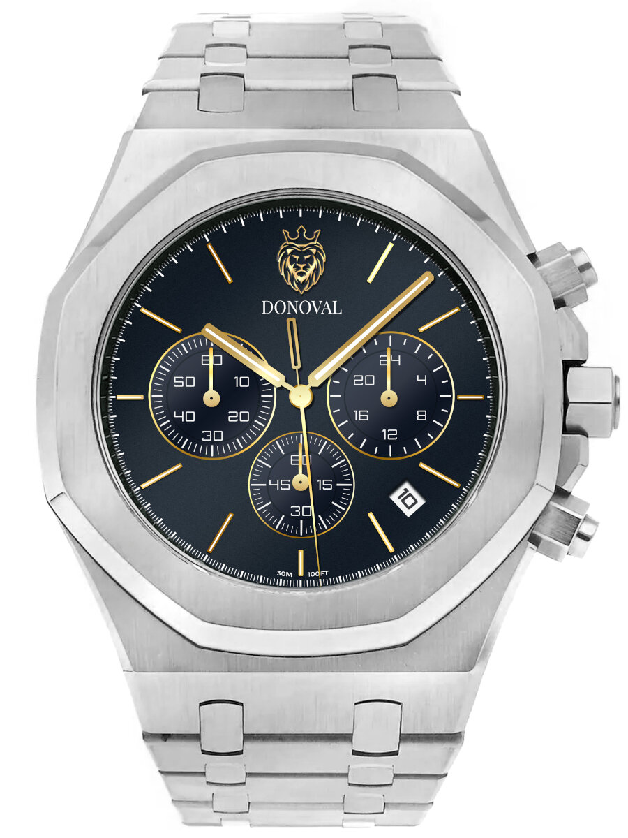 E-shop Pánske hodinky DONOVAL WATCHES OTTO DL0015 - CHRONOGRAF + BOX (zdo003e)