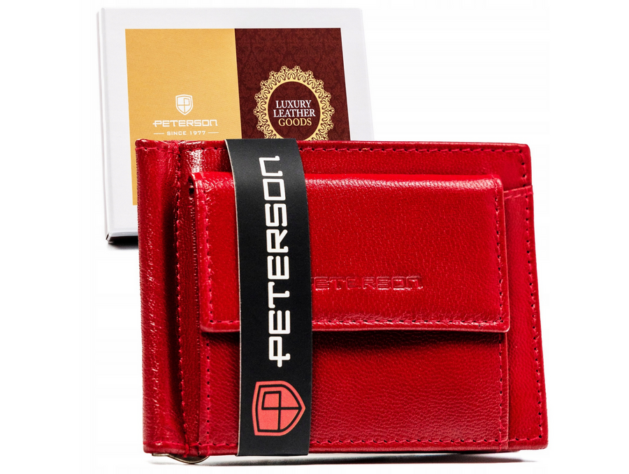 Dámska kožená peňaženka PTN RD-250-GCL RED