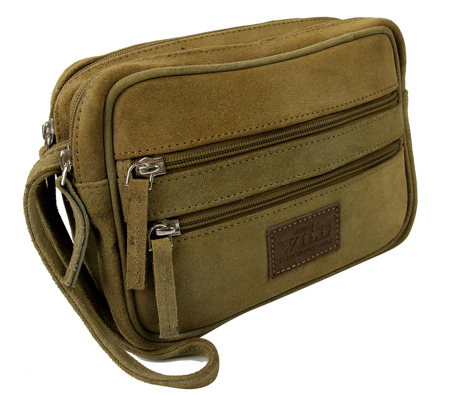 E-shop Kompaktná pánska taška z nubukovej prírodnej kože - Always Wild