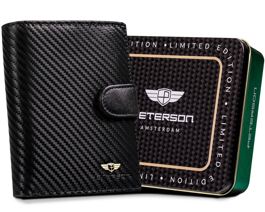 Klasická pánska kožená peňaženka so zapínaním - Peterson