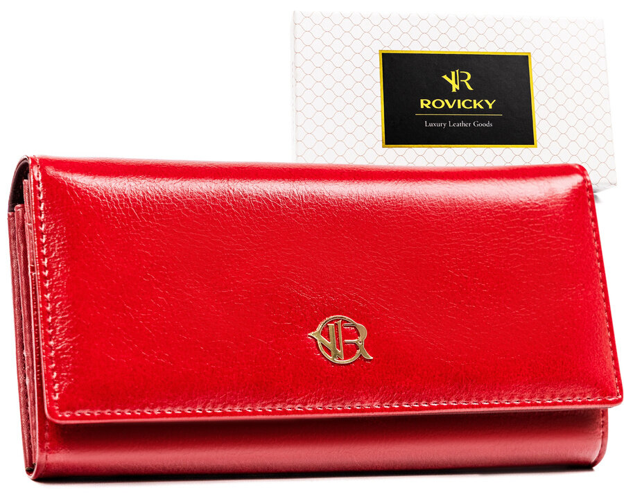 Dámska peňaženka koža + PU RPX-24A-ML Red