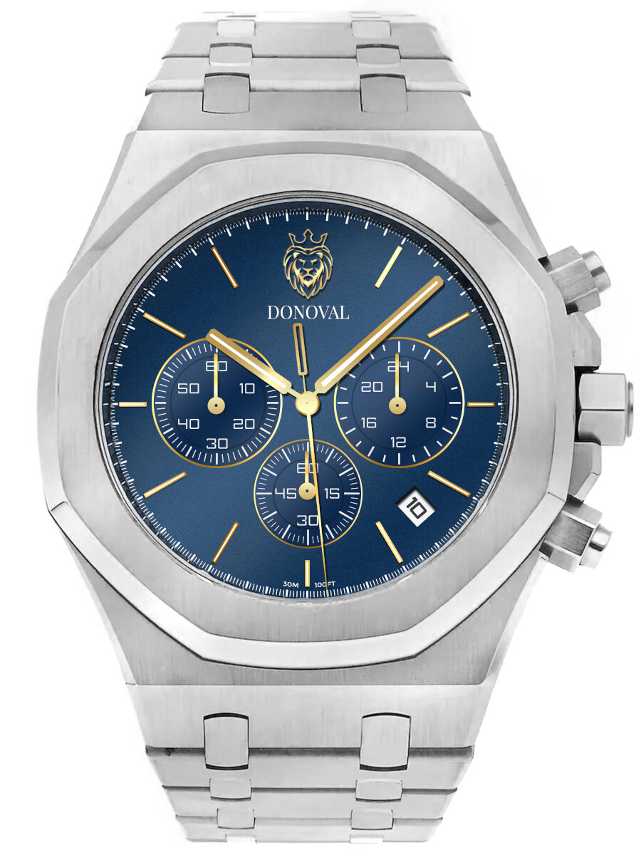 E-shop Pánske hodinky DONOVAL WATCHES OTTO DL0016 - CHRONOGRAF + BOX (zdo003f)