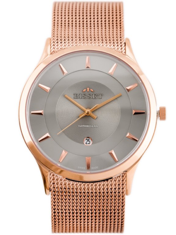 E-shop Pánske hodinky BISSET BSDE47 (zb051e) rose gold/gray