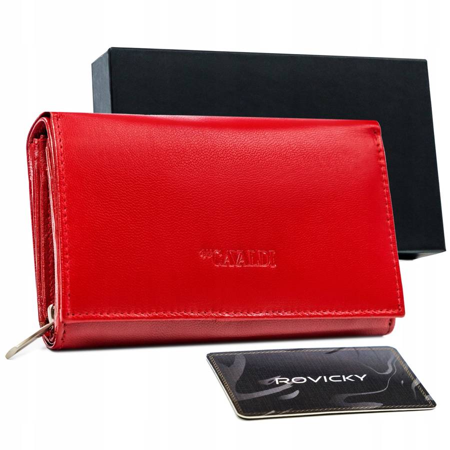 E-shop Dámska peňaženka vyrobená z prírodnej kože z systemem RFID — Cavaldi