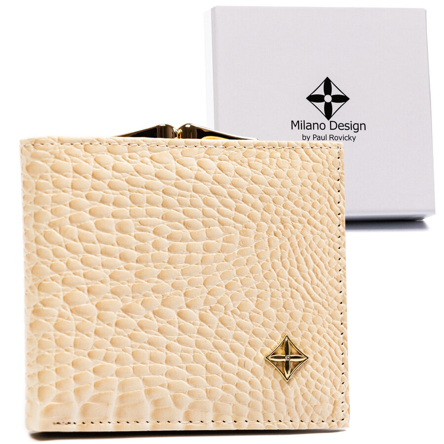 E-shop Elegantná, malá dámska peňaženka s háčikom a patentkou — Milano Design