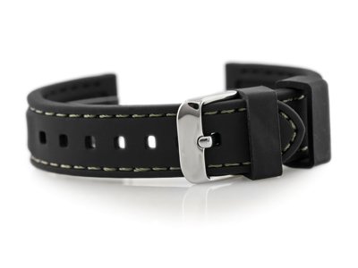 903B rubber watch strap - stitched - 20mm