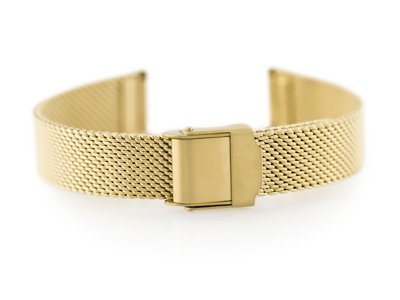 Bracelet 302G - HQ mesh - gold - 14mm