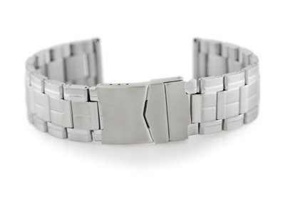 Bracelet 611S - HQ steel - silver - 20mm