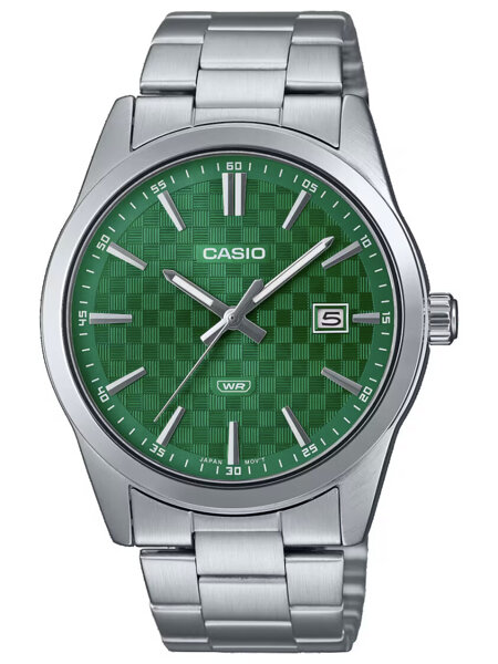 CASIO MEN'S WATCH MTP-VD03D-3A1 Green + BOX