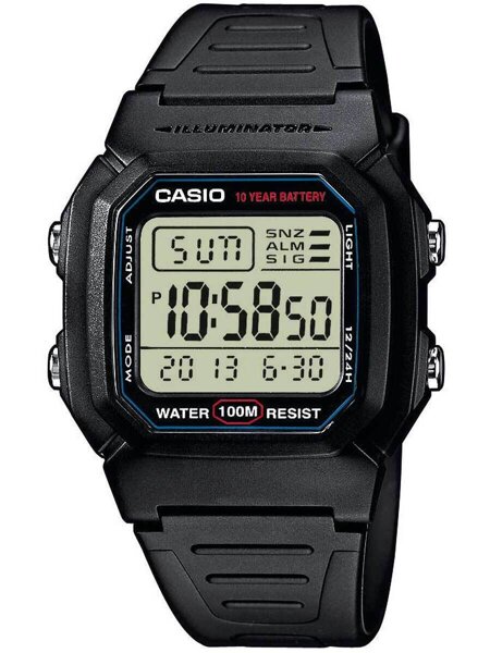 CASIO MEN'S WATCH W-800H-1A (zd100a) - CLASSIC + BOX