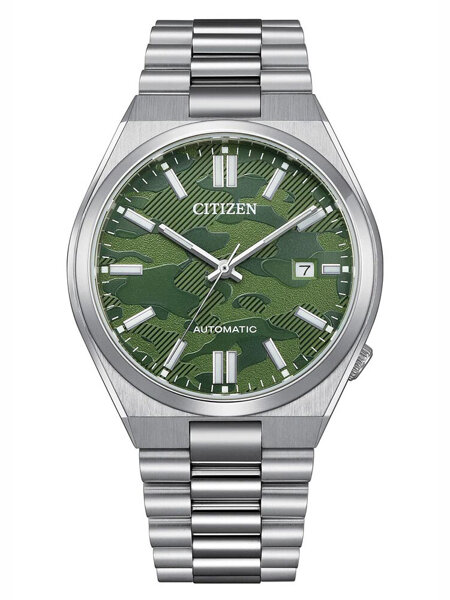 CITIZEN Tsuyosa Men's Watch NJ0159-86X -Camo Green Automatic Classic Sapphire