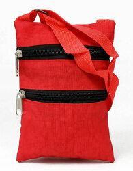 Cloth zipped pouch SPP-2B RED