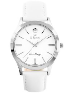 G. ROSSI WATCH - 10398A-3C1 (zg783a) s./white + BOX