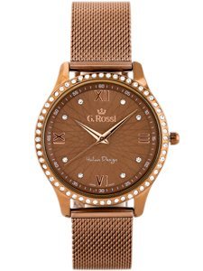 G. ROSSI WATCH - 6748B-2B3 (zg788e) brown + BOX