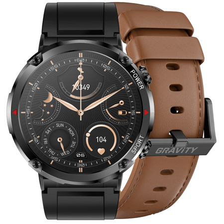 GRAVITY GT21-4 MEN'S SMARTWATCH - BLUETOOTH CALL, ADJUSTABLE BELT (sg025d)