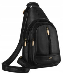 Leather bagpack PETERSON PTN 2981-NDM