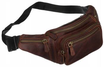 Leather bumbag PETERSON PTN 2506-OLH