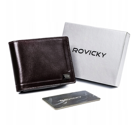 Leather men wallet ROVICKY CPR-023-BAR