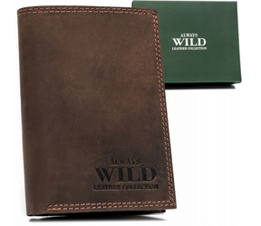 Leather wallet RFID ALWAYS WILD N310-MWH