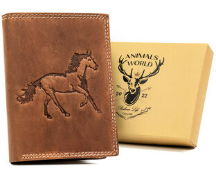 Leather wallet RFID ALWAYS WILD N4-CHM-HORSE