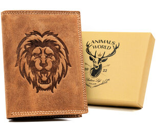 Leather wallet RFID ALWAYS WILD N4-CHM-LION