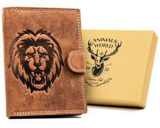 Leather wallet RFID ALWAYS WILD N4L-CHM-LION