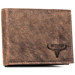 Leather wallet RFID BUFFALO WILD MR-02-BAW-BL