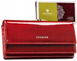 Leather wallet RFID PETERSON PTN 421028-SBR