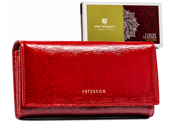 Leather wallet RFID PETERSON PTN 42122-SH