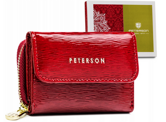 Leather wallet RFID PETERSON PTN 423229-SH