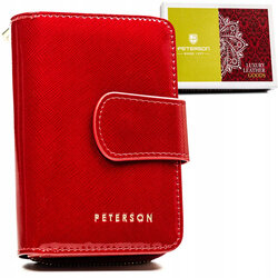 Leather wallet RFID PETERSON PTN 425214-SAF