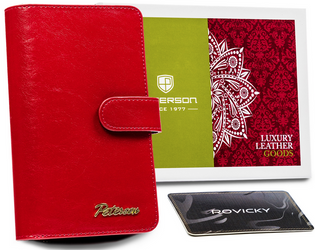Leather wallet RFID PETERSON PTN PL-603
