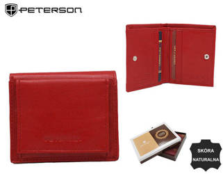 Leather wallet RFID PETERSON PTN RD-220-GCL