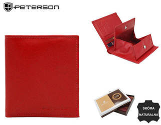 Leather wallet RFID PETERSON PTN RD-230-GCL
