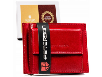 Leather wallet RFID PETERSON PTN RD-250-GCL