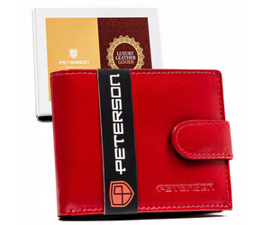 Leather wallet RFID PETERSON PTN RD-260-GCL