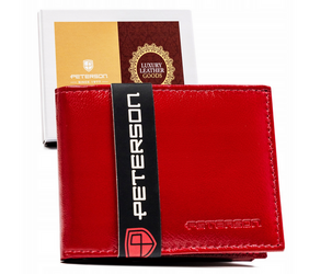 Leather wallet RFID PETERSON PTN RD-280-GCL