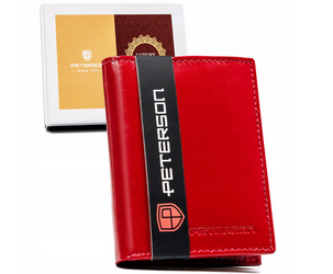 Leather wallet RFID PETERSON PTN RD-290-GCL