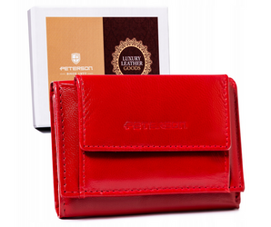 Leather wallet RFID PETERSON PTN RD-AL5617-GCL
