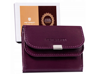 Leather wallet RFID PETERSON PTN RD-GC02-MCL