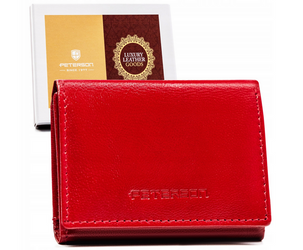 Leather wallet RFID PETERSON PTN RD-SWZX-86-GCL
