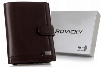 Leather wallet RFID ROVICKY PC-104L-BAR