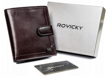 Leather wallet RFID ROVICKY PC-106L-BAR