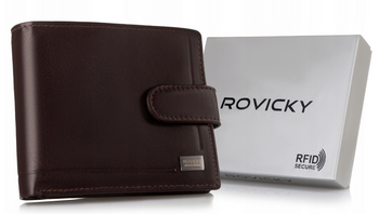 Leather wallet RFID ROVICKY PC-107L-BAR