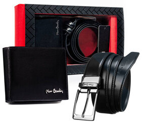 Leather wallet & belt set PIERRE CARDIN ZM-PC26