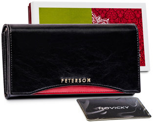 Leather women wallet PETERSON PTN PL-411